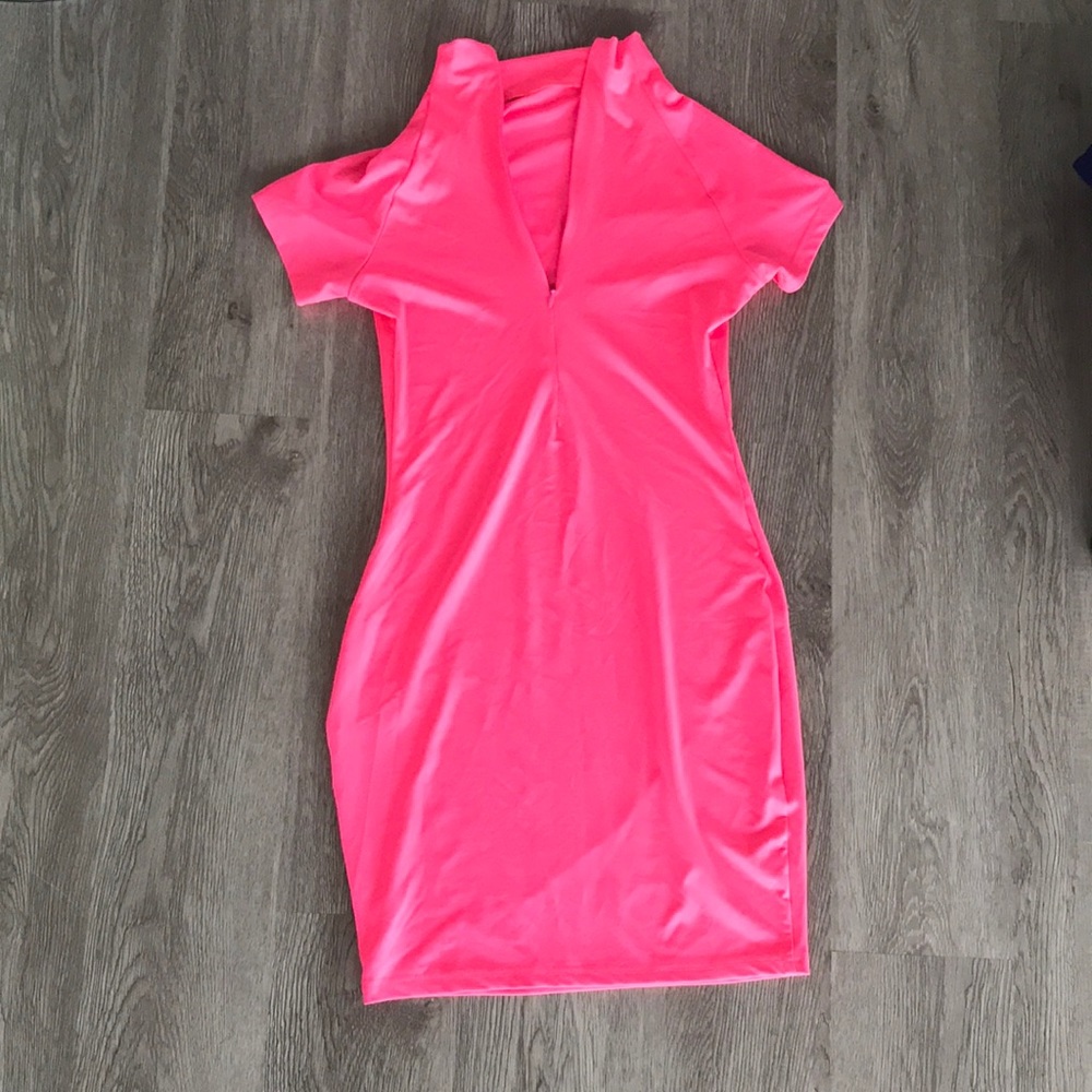 Neon Pink Fit Dress